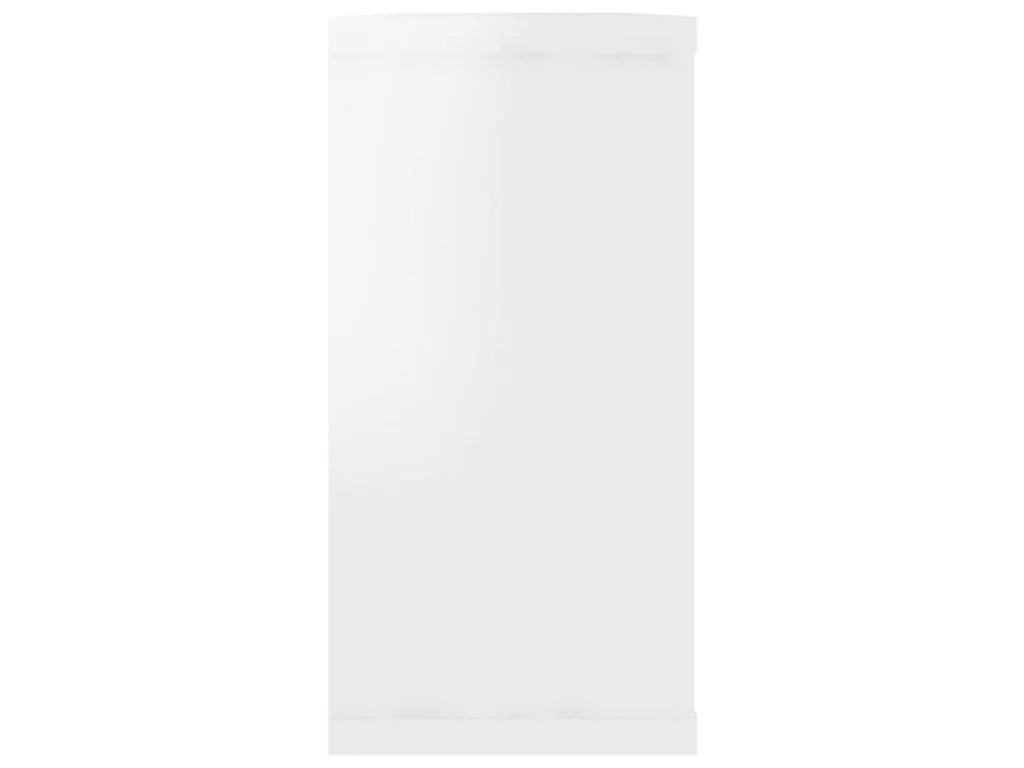 Étagères cube murales 4pcs Blanc brillant 100x15x30