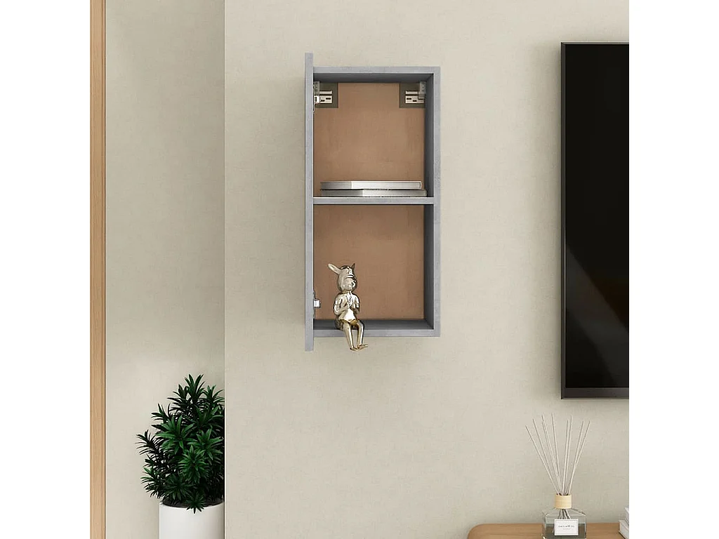 Etagère murale Gris béton 30,5x30x60