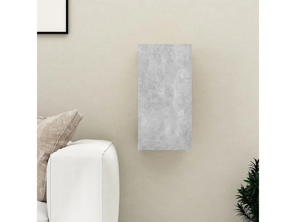 Etagère murale Gris béton 30,5x30x60