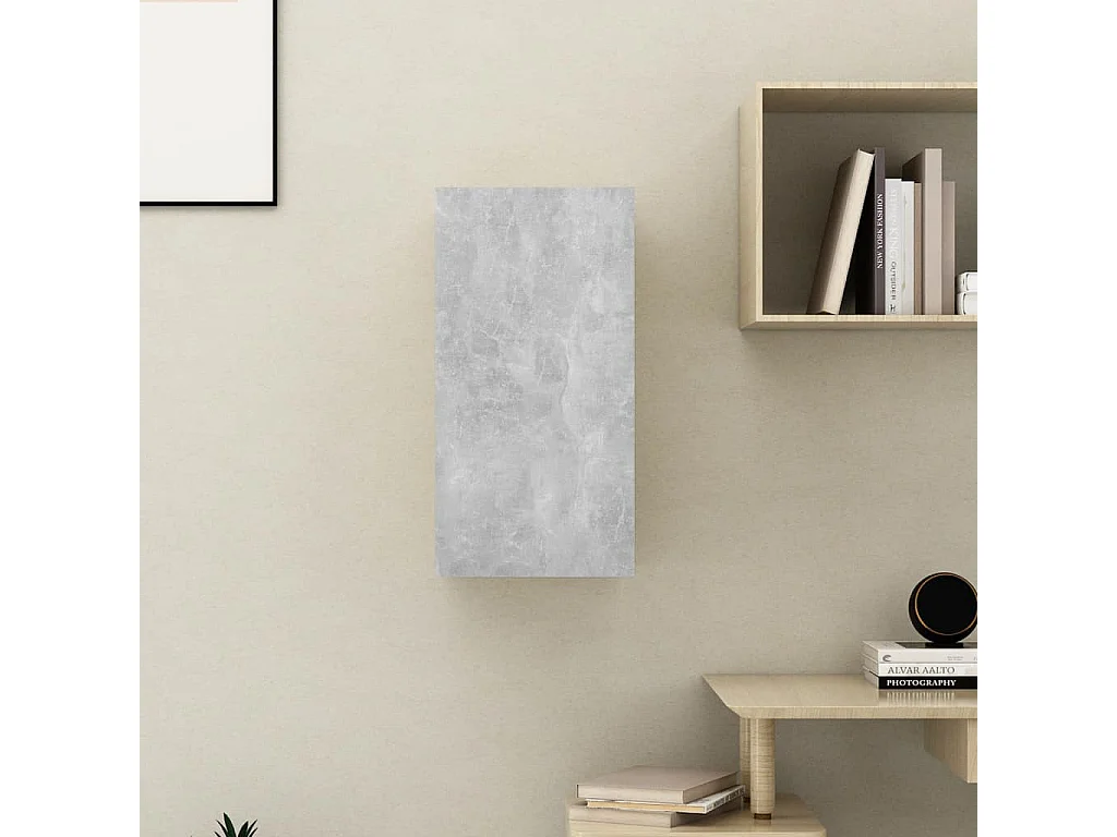 Etagère murale Gris béton 30,5x30x60