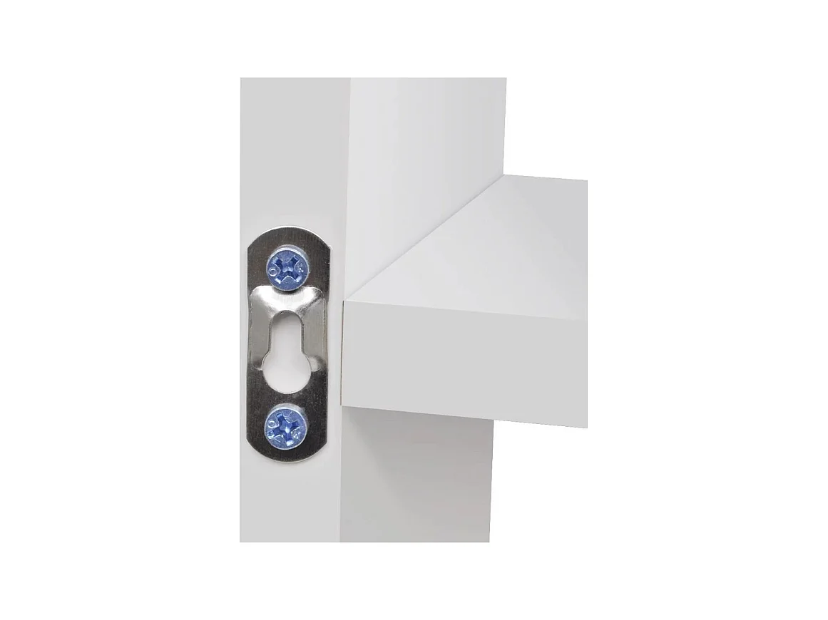 Étagère murale d'affichage 8 compartiments Blanc