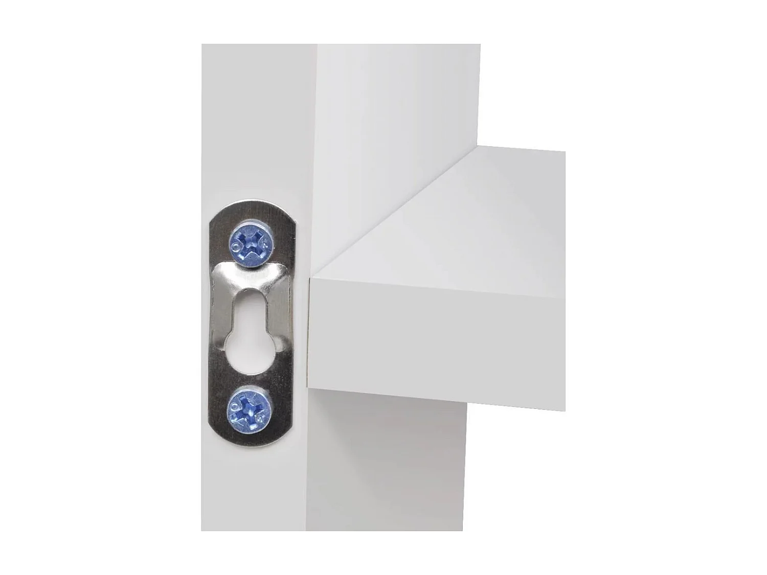 Étagère murale d'affichage 8 compartiments Blanc