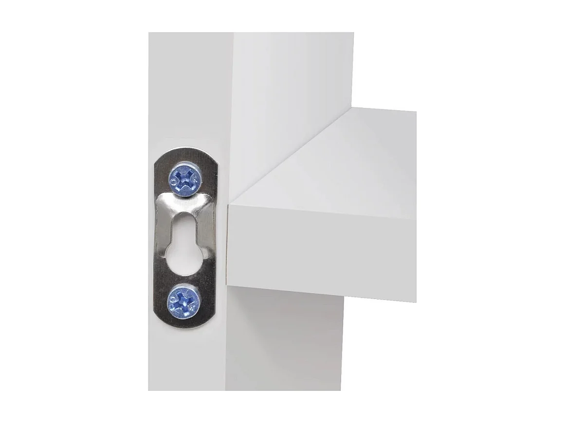 Étagère murale d'affichage 8 compartiments Blanc