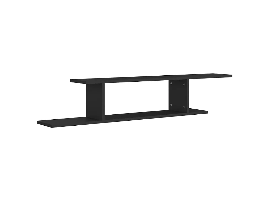 Étagère TV murale Noir 125x18x23