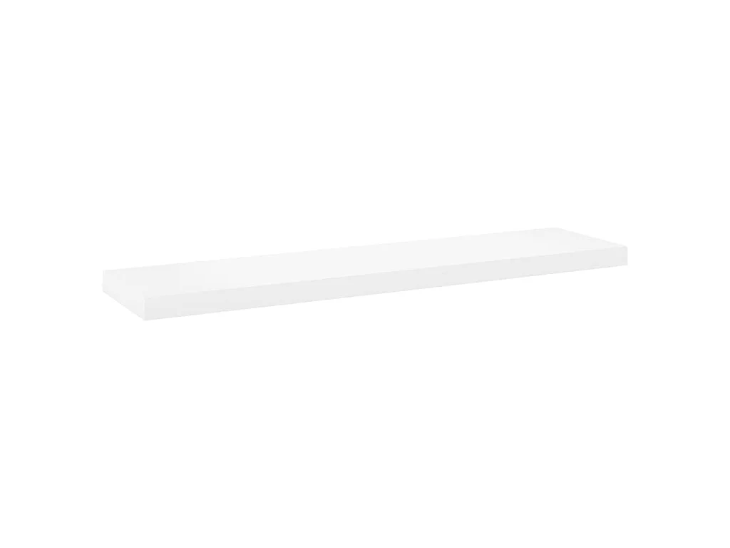 Étagères flottantes 2 pcs Chêne et blanc 100x23,5x3,8 MDF