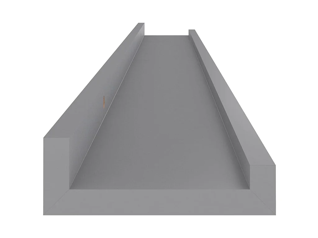 Étagères murales 2 pcs Gris 100x9x3