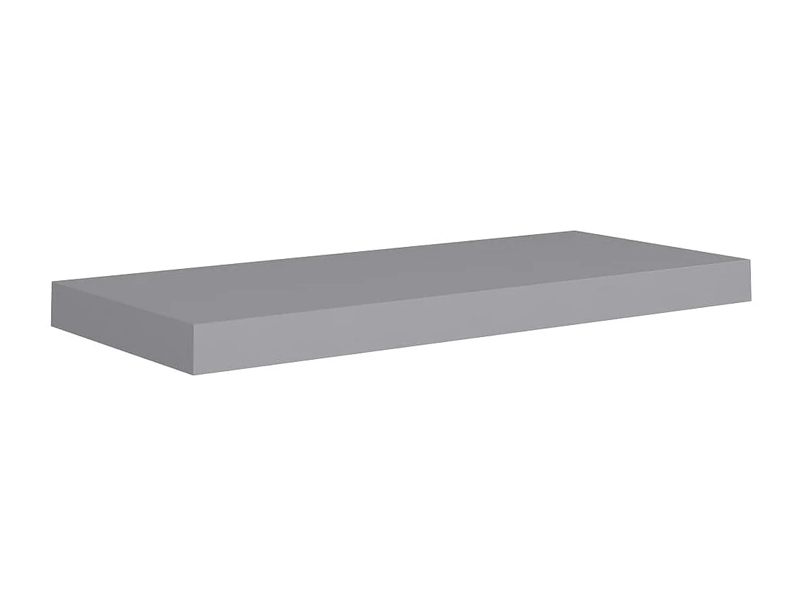 Étagère murale flottante Gris 60x23,5x3,8 MDF