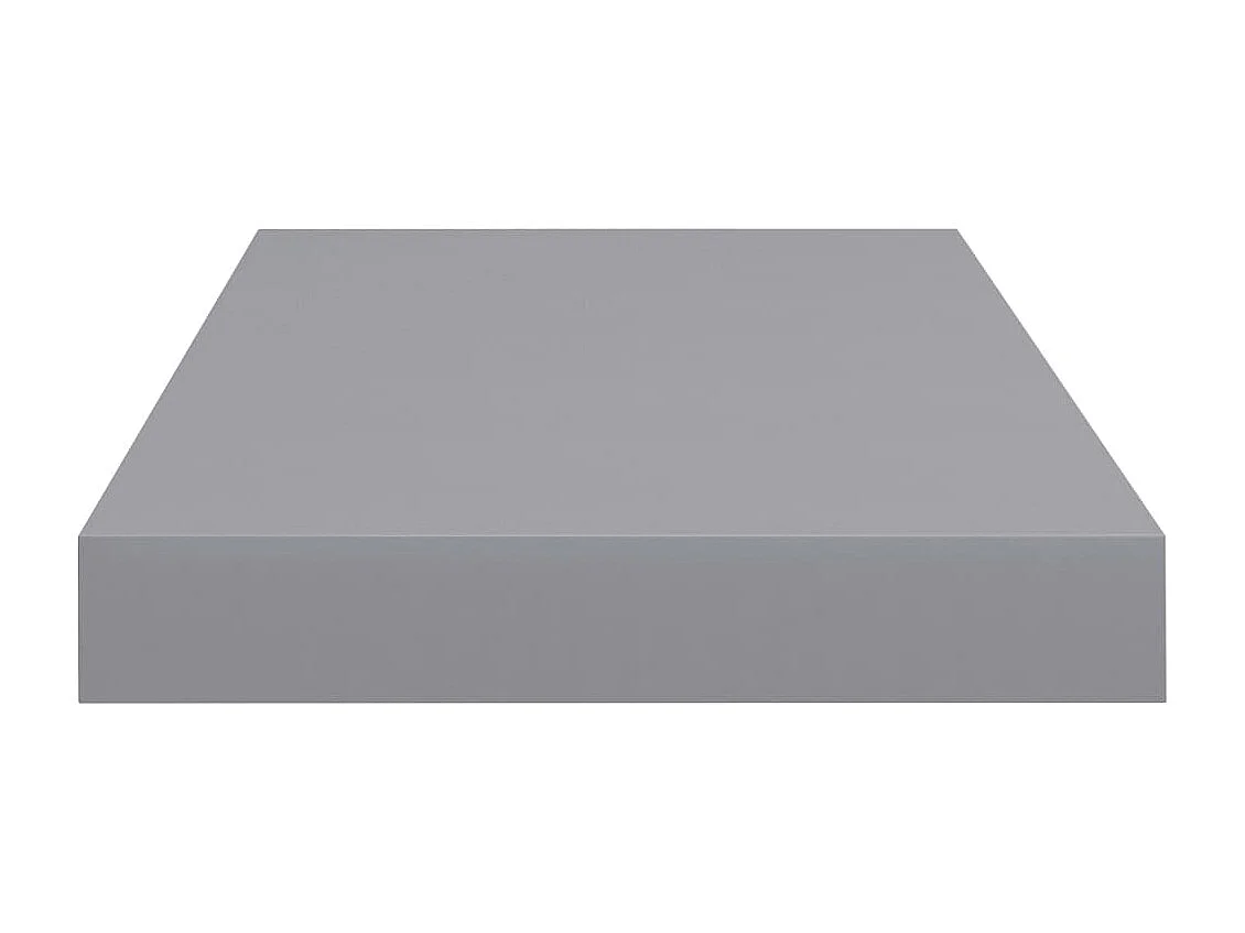 Étagères murales flottantes 2 pcs Gris 50x23x3,8 MDF