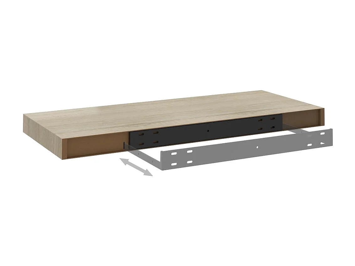 Étagères murales flottantes 4 pcs Chêne 60x23,5x3,8 MDF