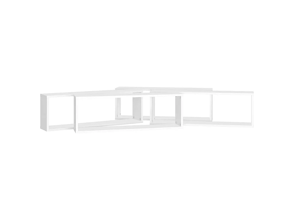 Étagères cube murales 4 pcs Blanc 80x15x26,5