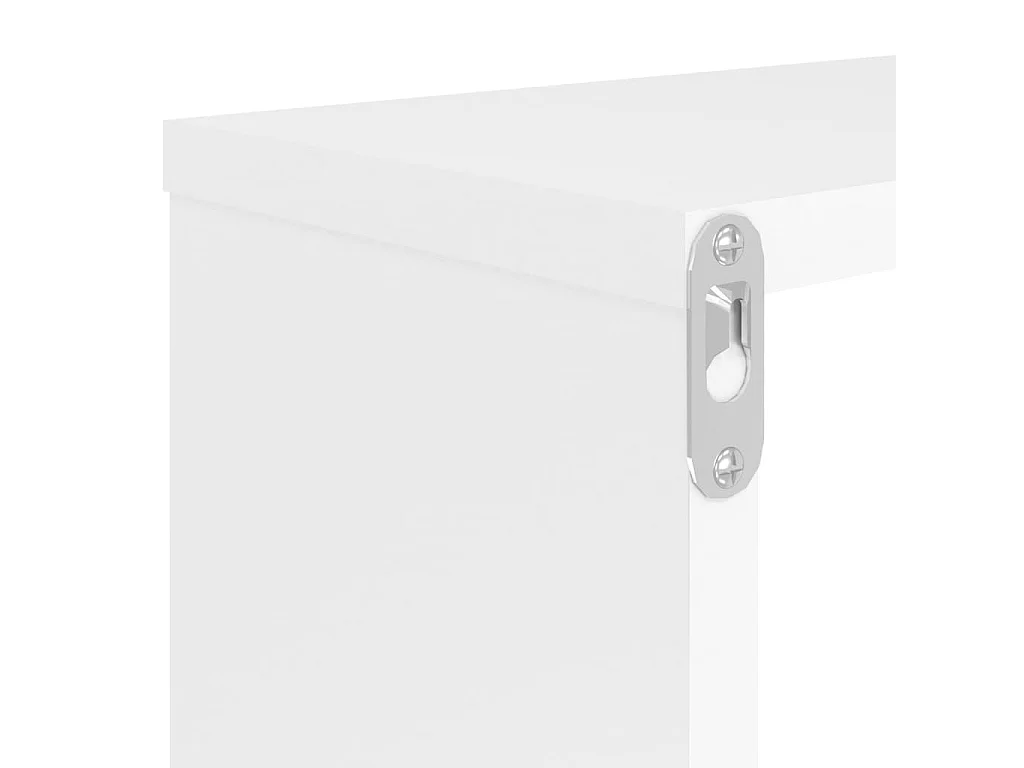 Étagères cube murales 4 pcs Blanc 80x15x26,5