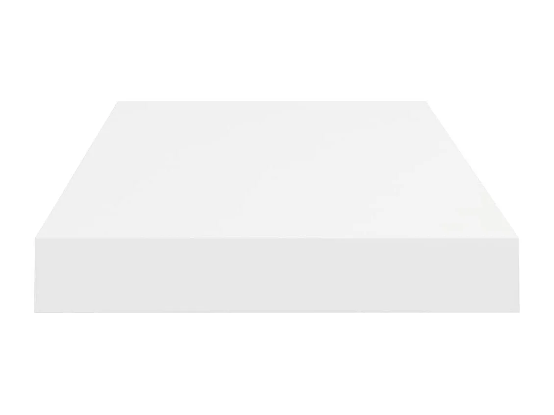 Étagères murales flottantes 2 pcs Blanc 50x23x3,8 MDF