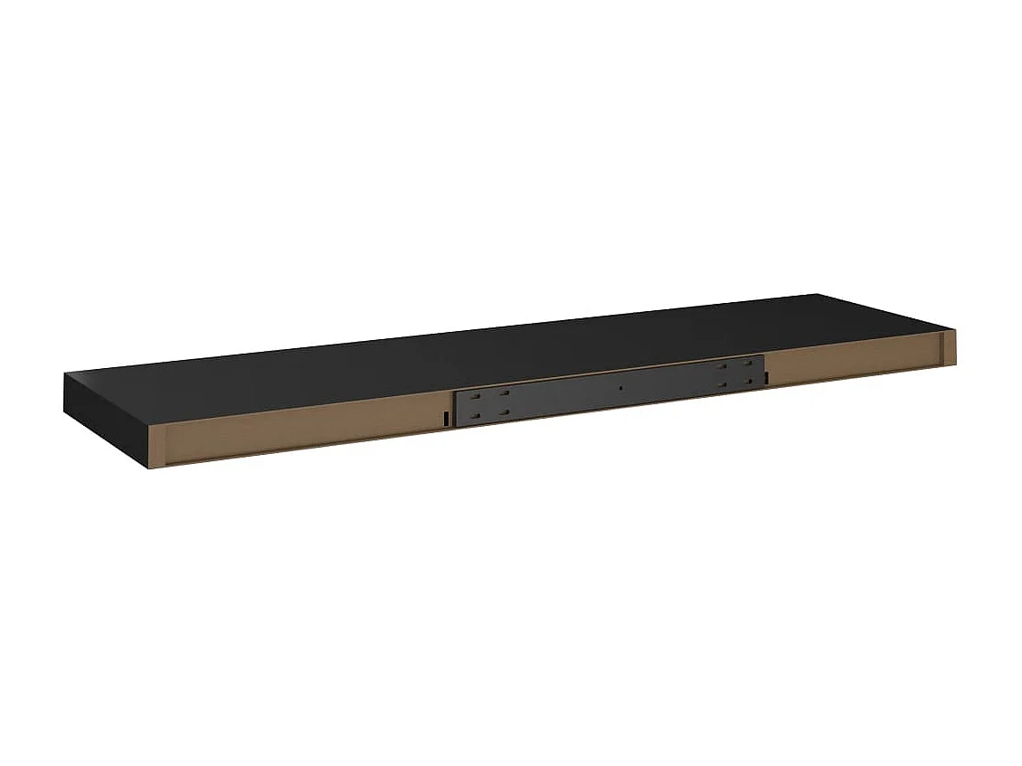 Étagère murale flottante Noir 90x23,5x3,8 MDF