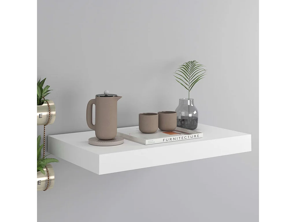 Étagère murale flottante Blanc 40x23x3,8 MDF