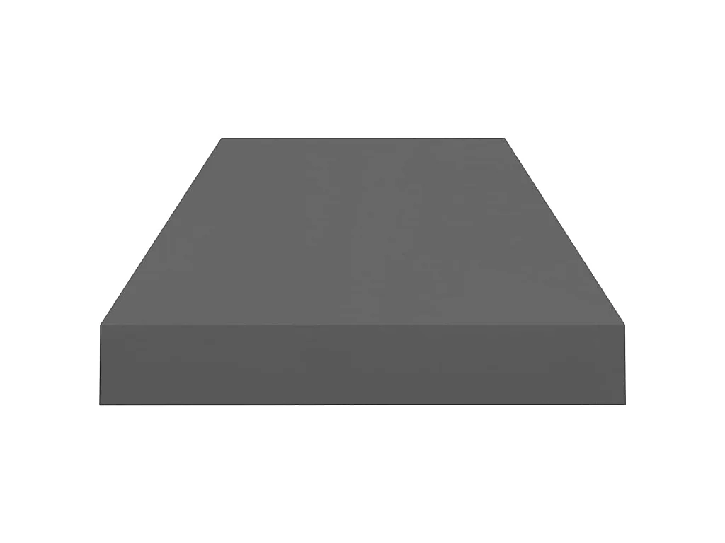 Étagère murale flottante Gris brillant 60x23,5x3,8 MDF