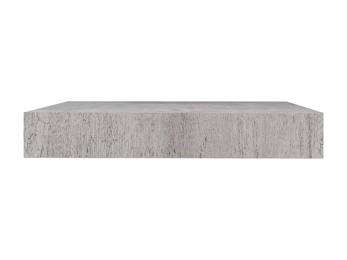 Étagères murales flottantes 4 pcs Gris béton 23x23,5x3,8 MDF