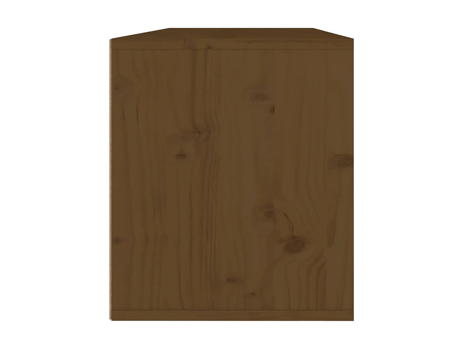 Armoires murales 2pcs Marron miel 45x30x35 Bois de pin massif
