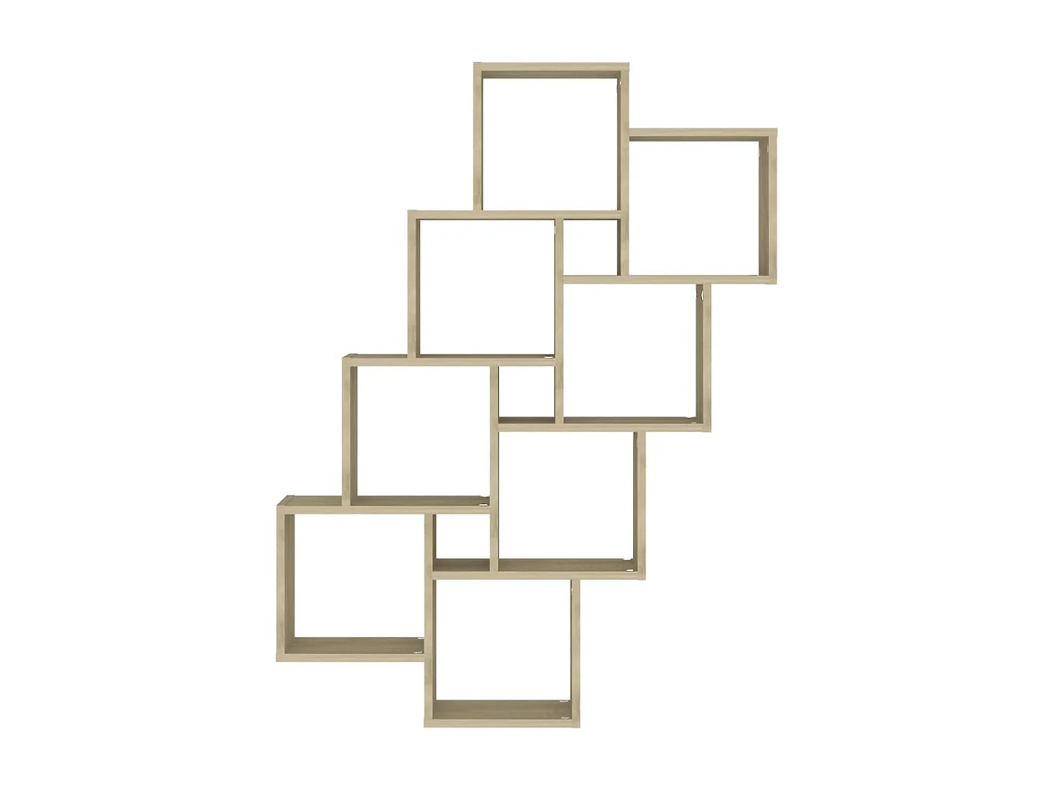 Étagère cube murale Chêne sonoma 90x15x119