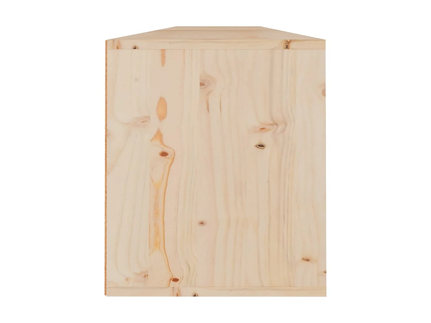 Armoires murales 2 pcs 100x30x35 Bois de pin massif
