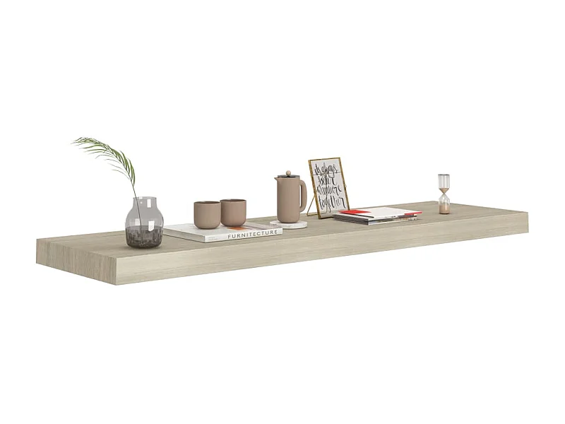 Étagère murale flottante Chêne 90x23,5x3,8 MDF
