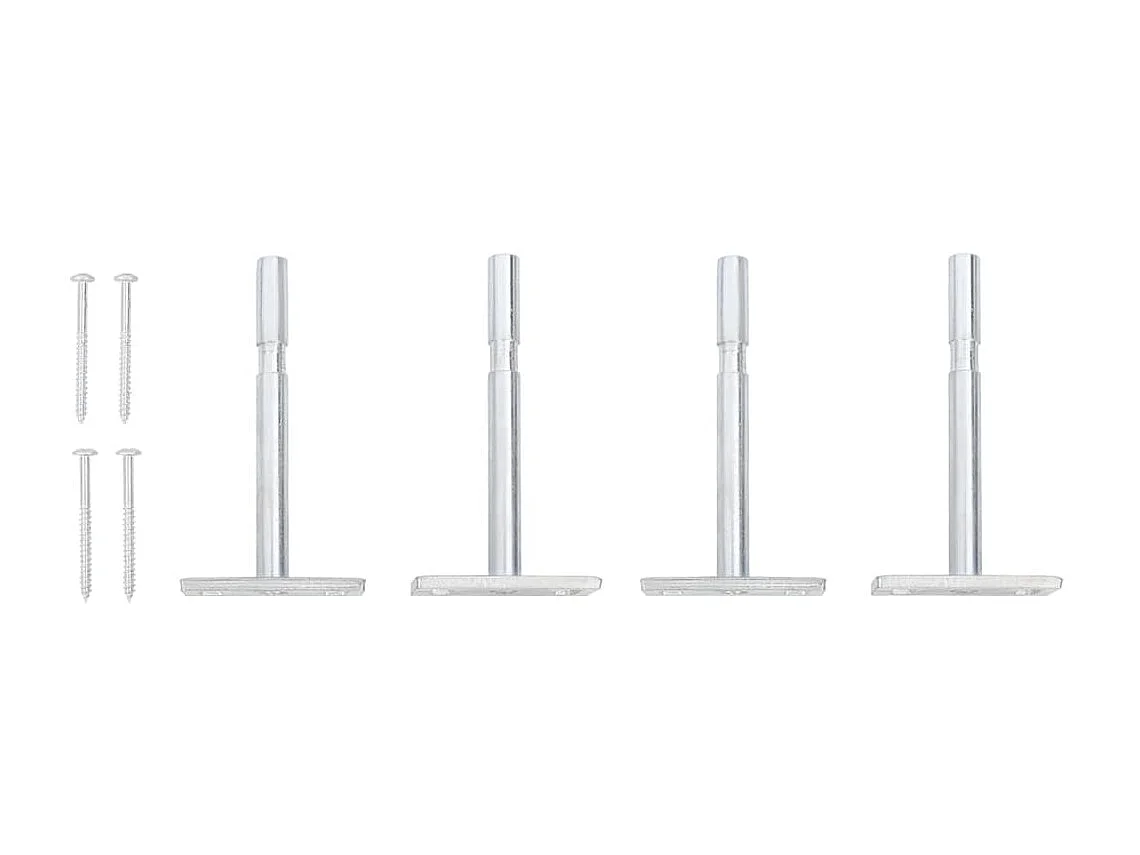 Wandschappen 2 st met lade 60x23,5x10 cm MDF eikenkleurig wit