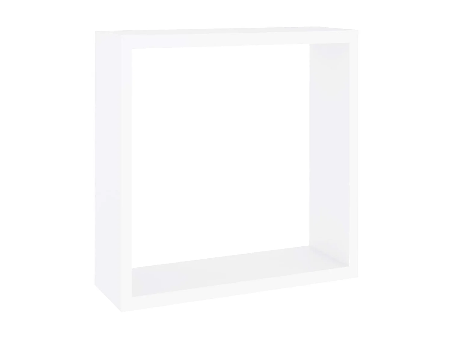 Étagères murales sous forme de cube 3 pcs Blanc MDF