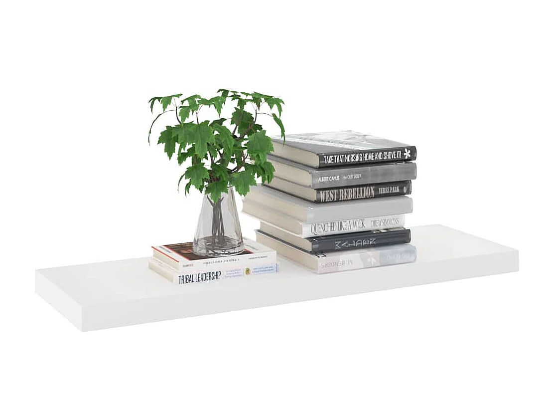 Étagères flottantes 4 pcs Chêne et blanc 80x23,5x3,8 MDF