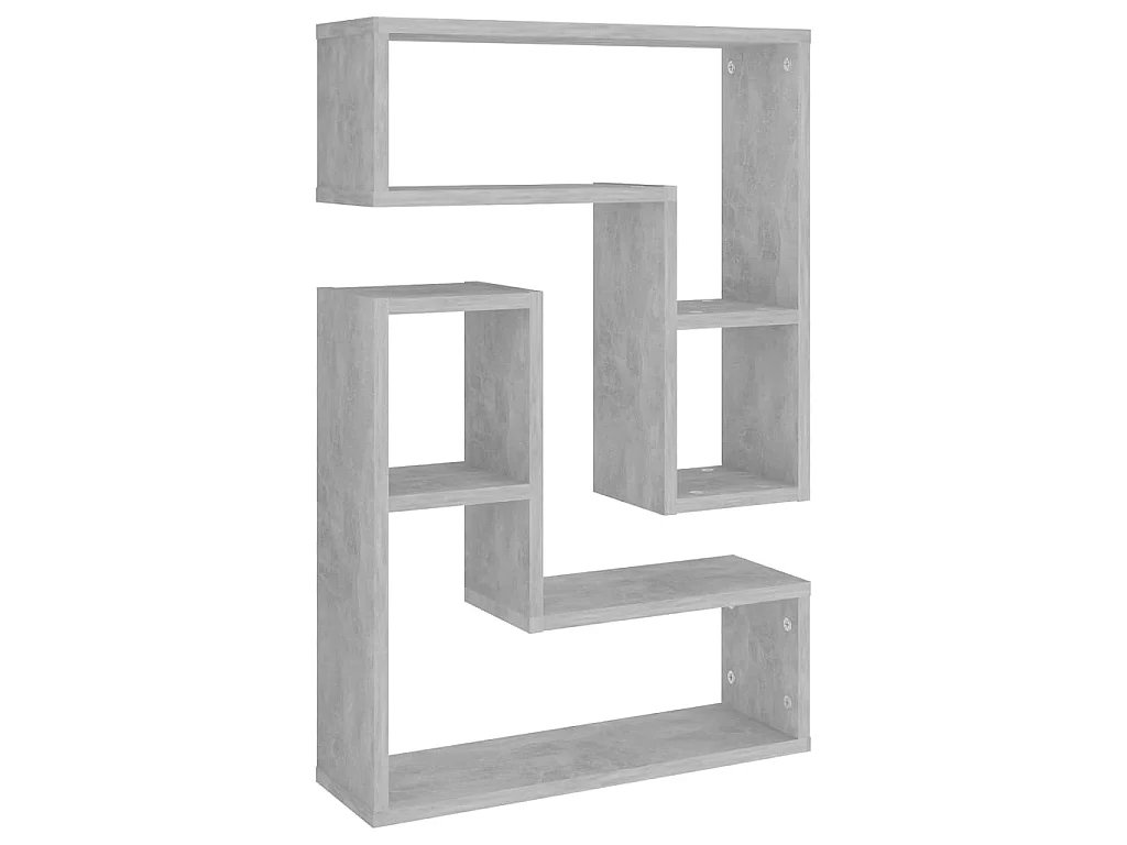 Étagères murales 2 pcs Gris béton 50x15x50