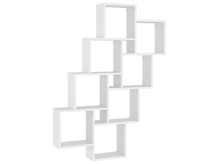 Étagère Murale CAMBRIDGE 3 Pièces - Étagères Cubes Blanches Pour Livres Et Déco, à Monter