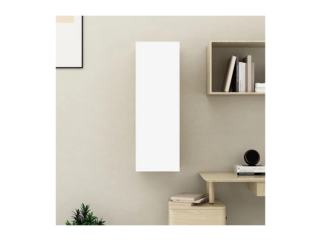 Etagère murale Blanc 30,5x30x90