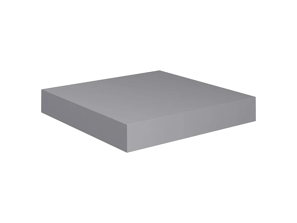 Étagère murale flottante Gris 23x23,5x3,8 MDF