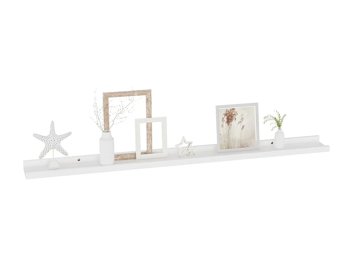 Étagères murales 4 pcs Blanc 100x9x3