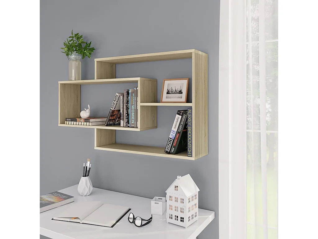 Étagères murales Chêne sonoma 104x20x60