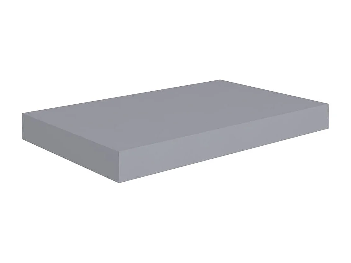 Étagère murale flottante Gris 40x23x3,8 MDF