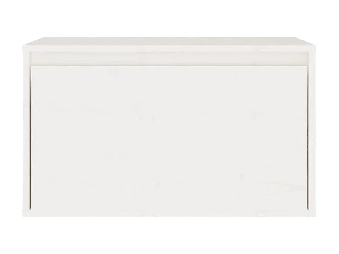 Armoire murale Blanc 60x30x35 Bois de pin massif