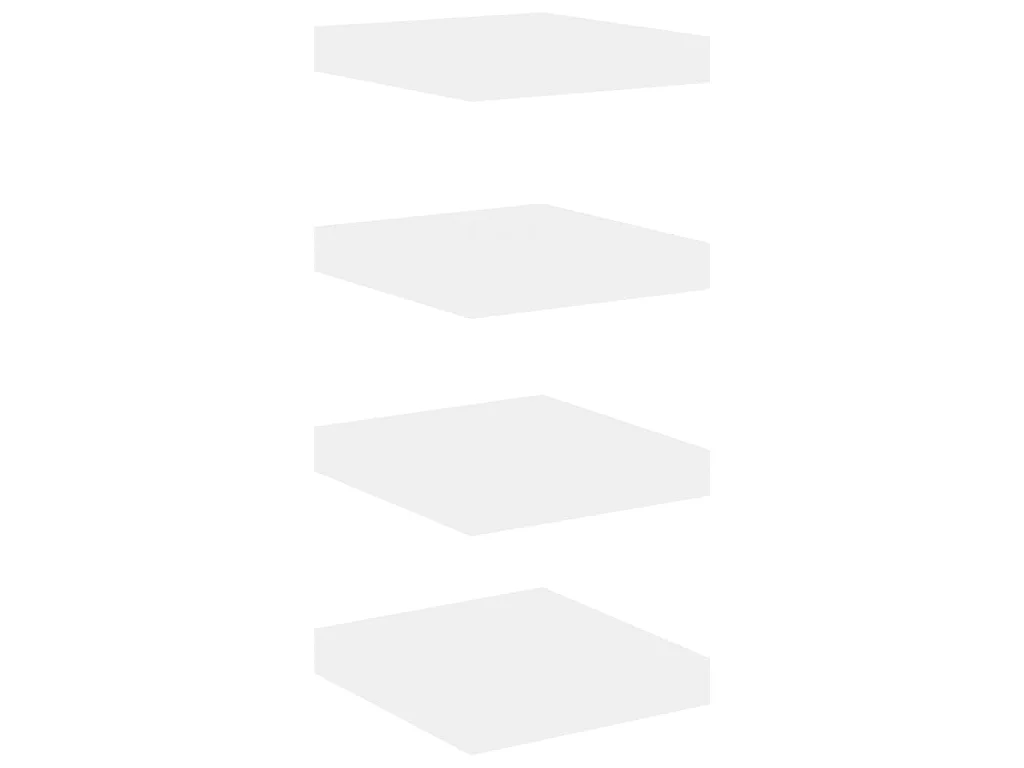 Étagères murales 4 pcs Chêne et blanc 23x23,5x3,8 MDF