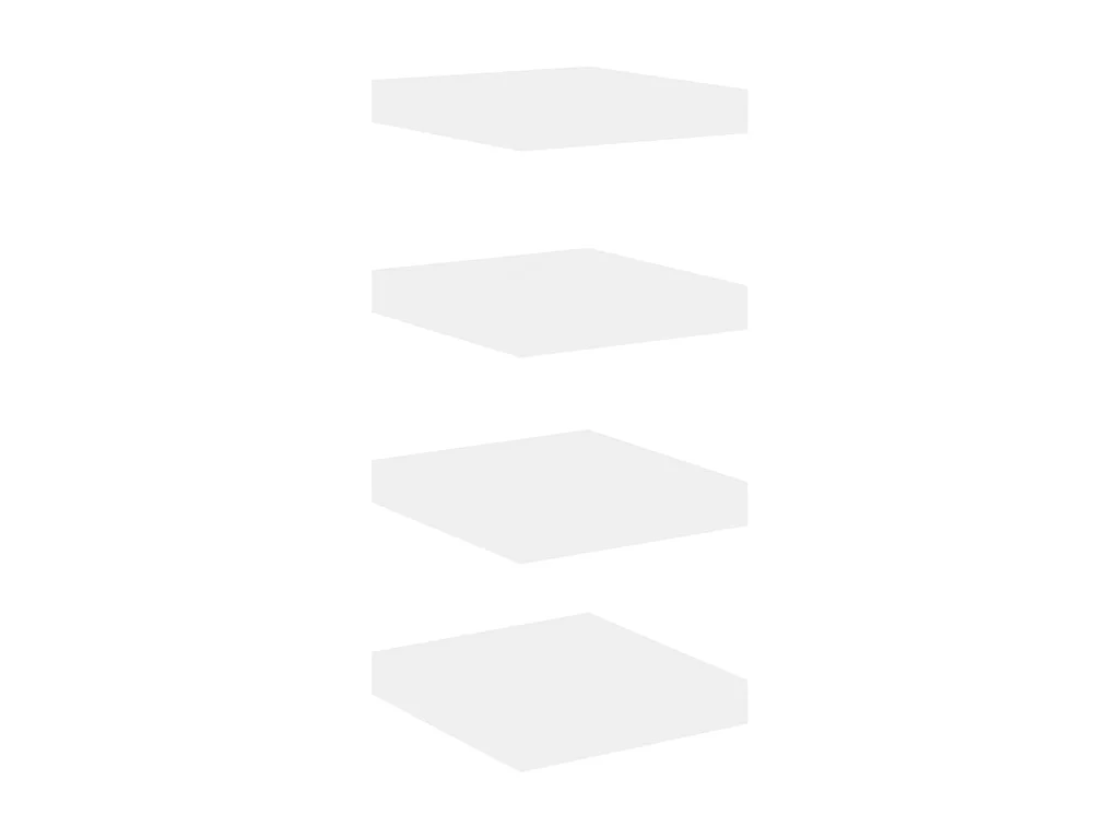 Étagères murales 4 pcs Chêne et blanc 23x23,5x3,8 MDF