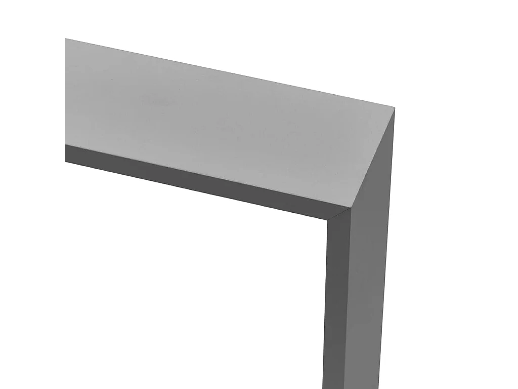 Étagères murales sous forme de cube 3 pcs Gris MDF