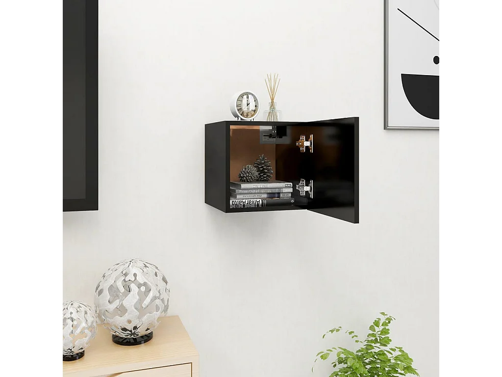 Étagère murale Noir 30,5x30x30