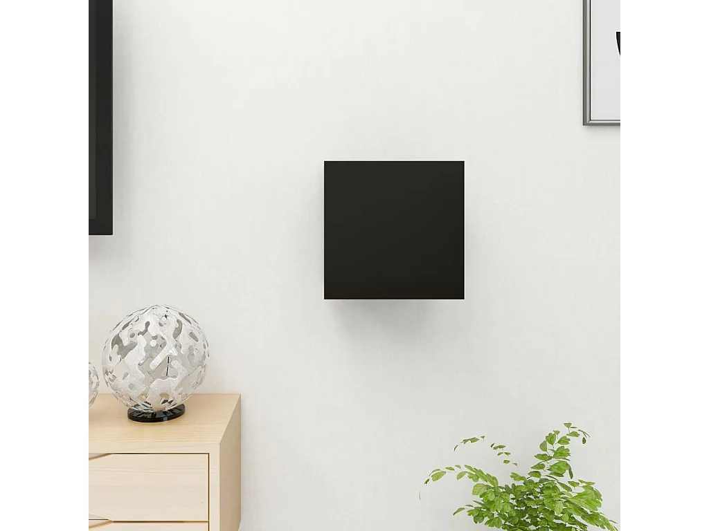 Étagère murale Noir 30,5x30x30