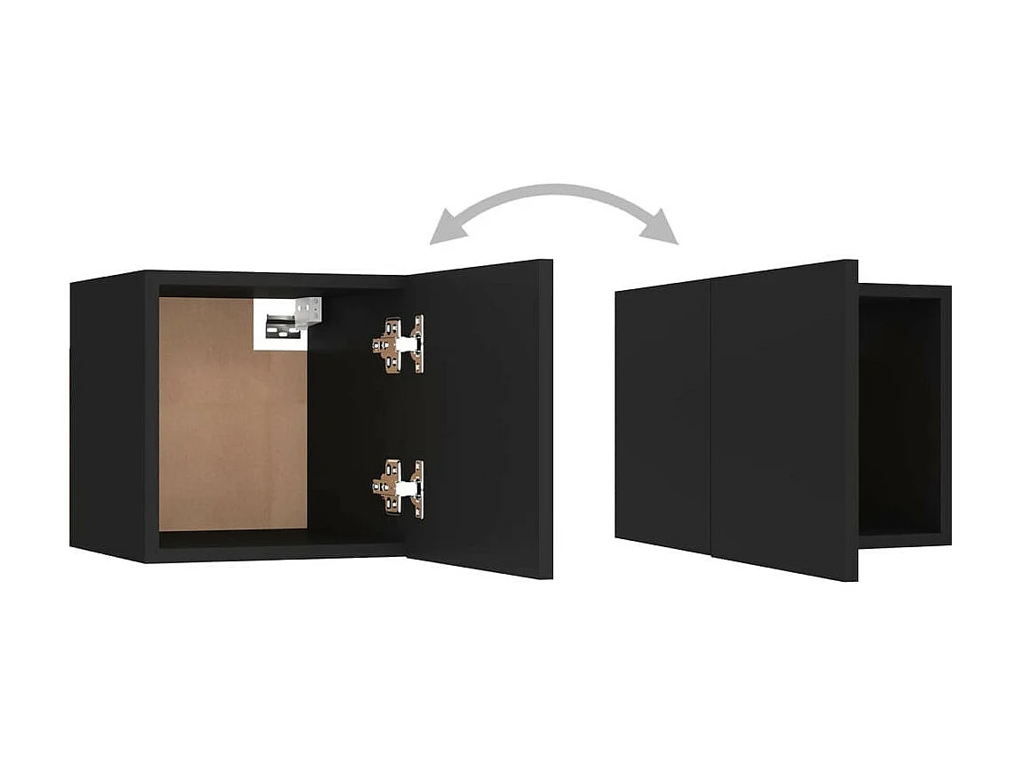 Étagère murale Noir 30,5x30x30