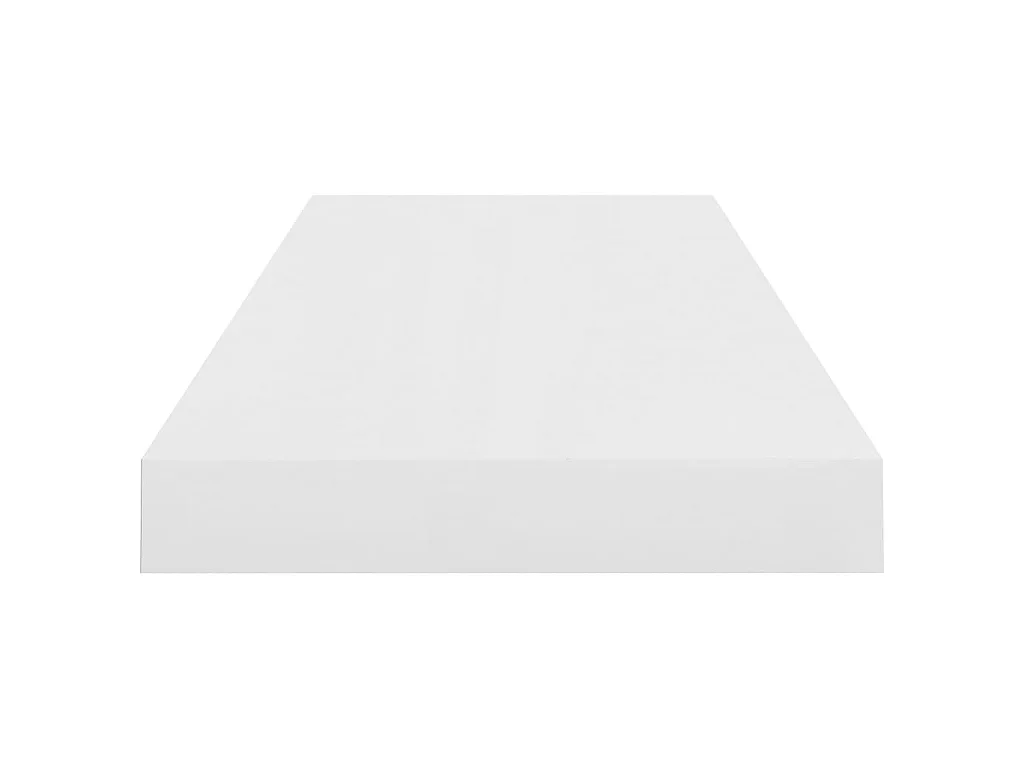 Étagère murale flottante Blanc brillant 60x23,5x3,8 MDF