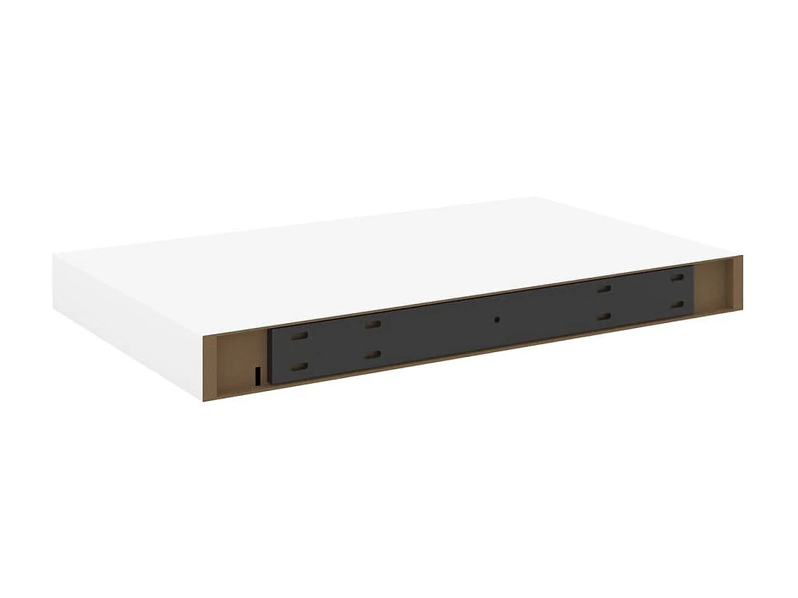 Étagères flottantes 2 pcs Chêne et blanc 40x23x3,8 MDF