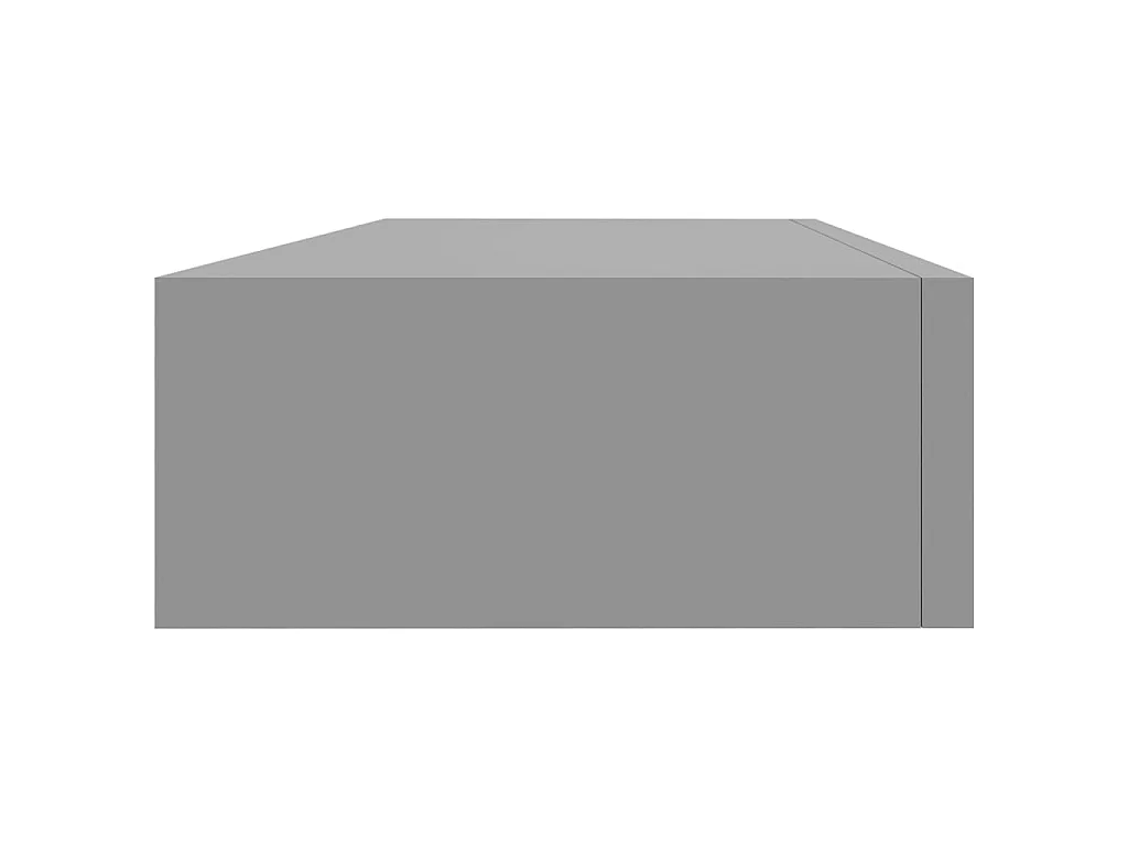Étagère à tiroir murale Gris 60x23,5x10 MDF