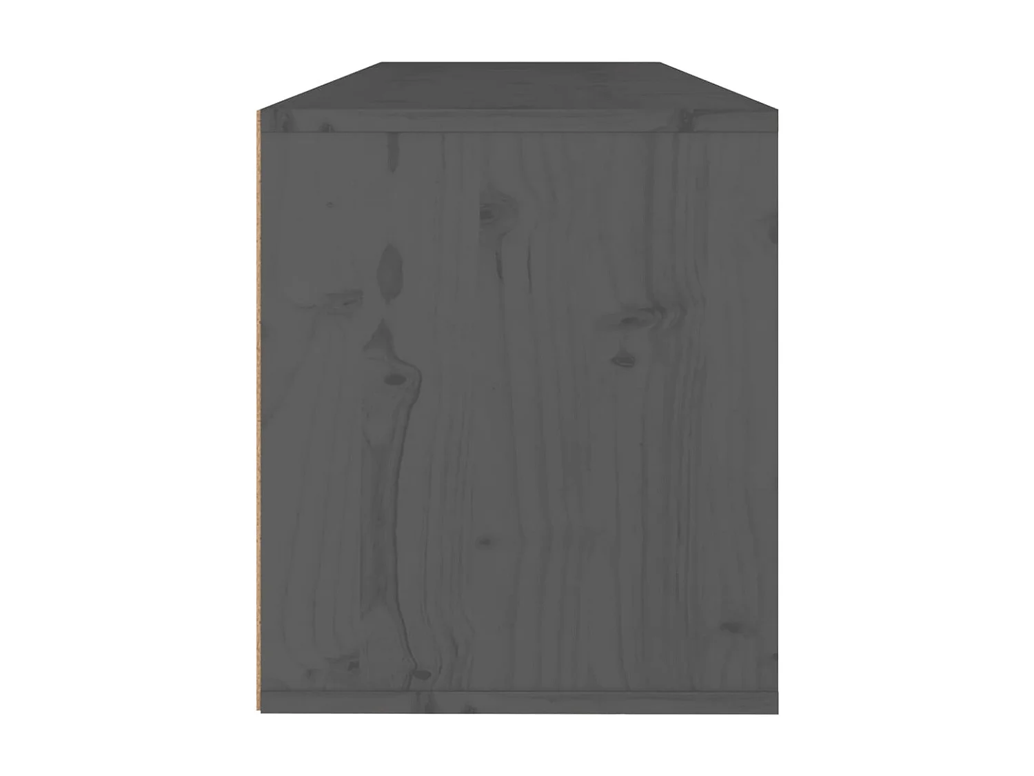 Armoire murale Gris 100x30x35 Bois de pin massif