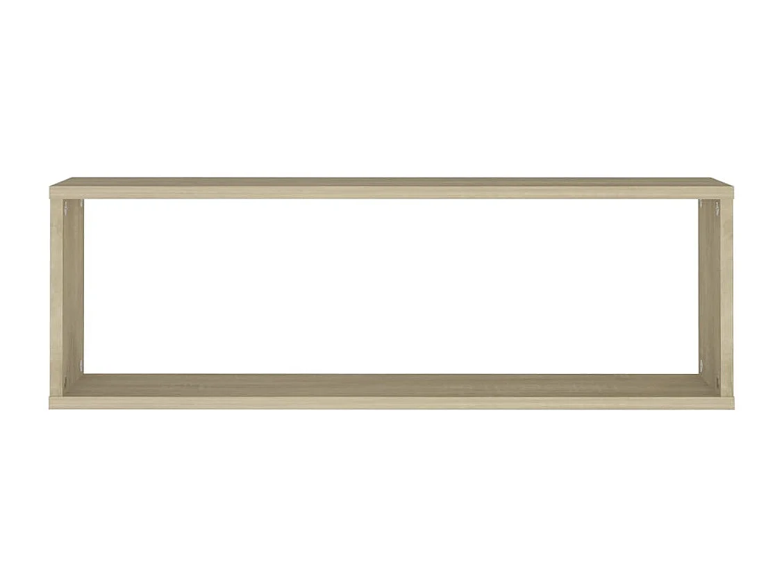 Étagères cube murales 4 pcs Chêne sonoma 80x15x26,5 Bako