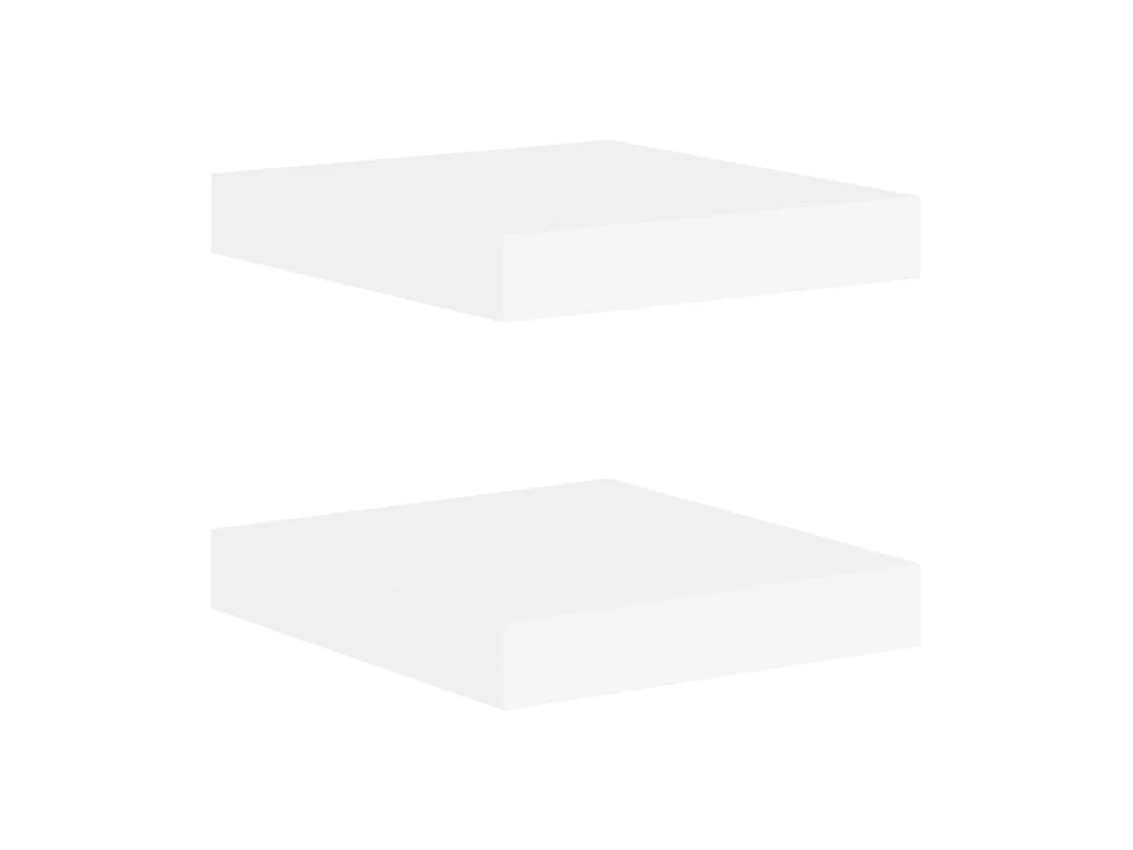 Étagères murales 2 pcs Chêne et blanc 23x23,5x3,8 MDF