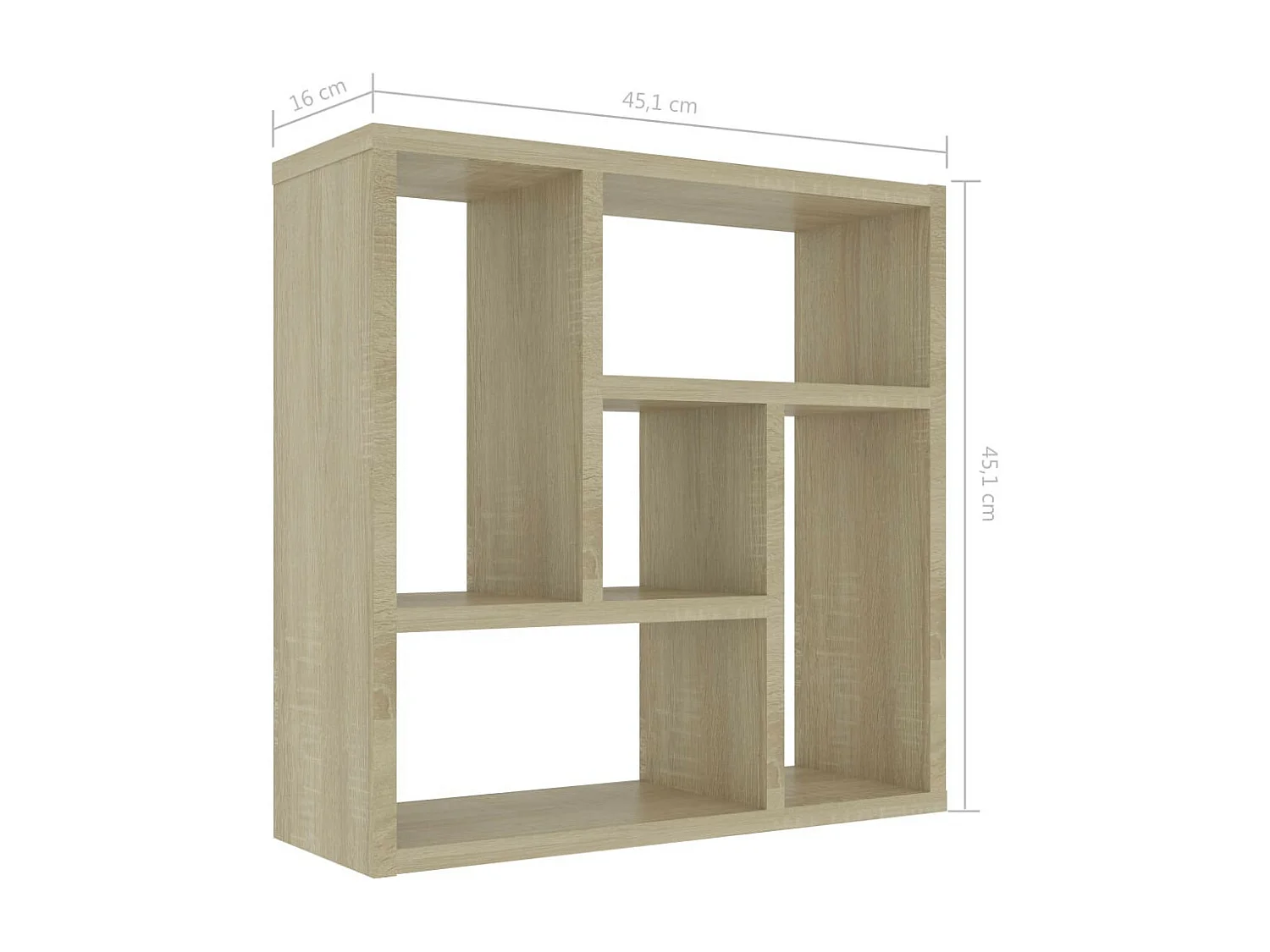 Étagère murale Chêne sonoma 45,1x16x45,1