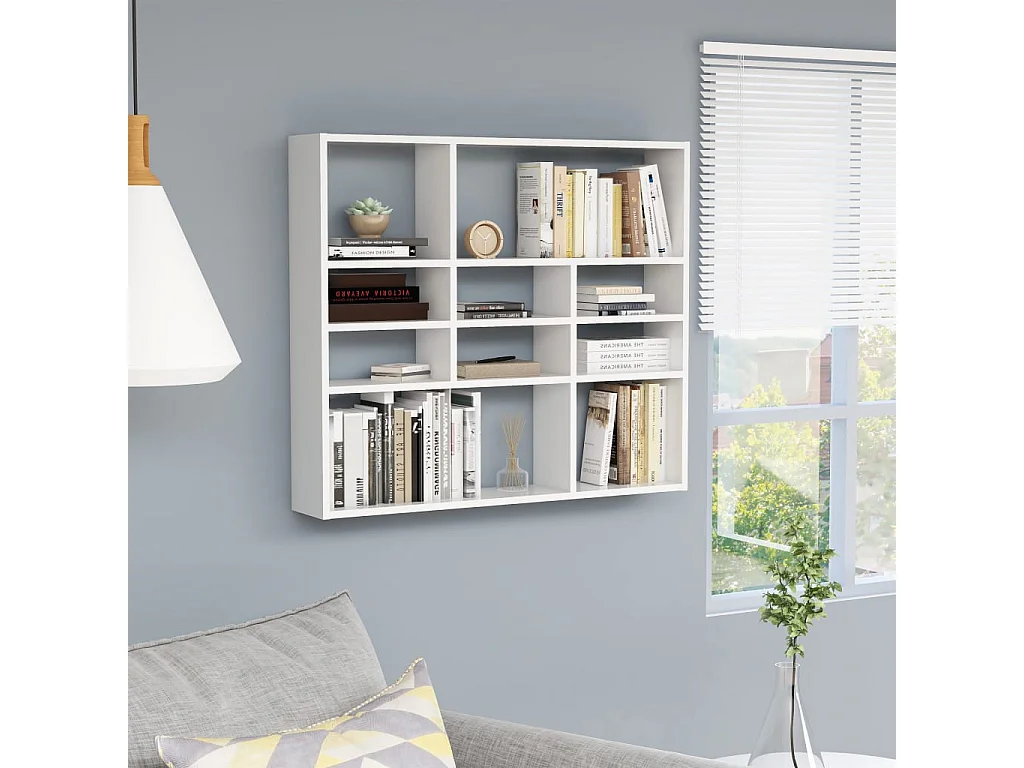 Étagère murale Blanc 90x16x78