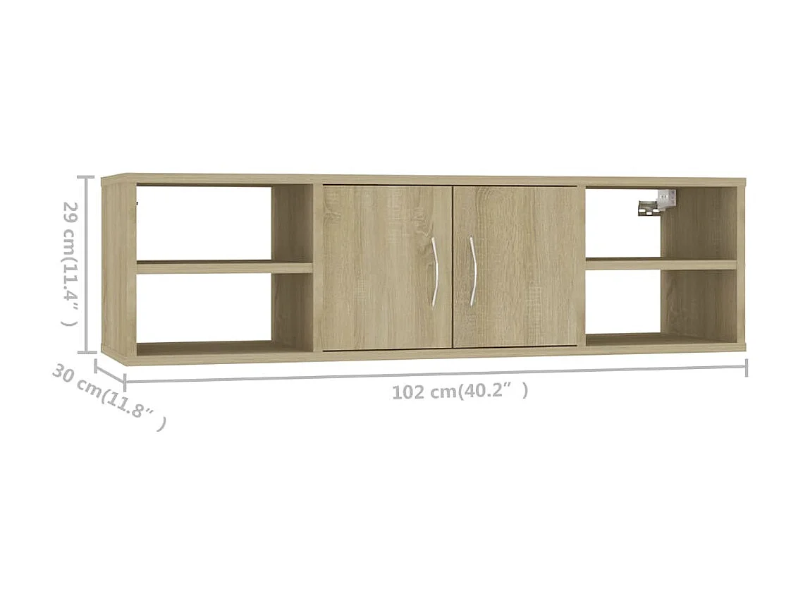 Étagère murale Chêne sonoma 102x30x29